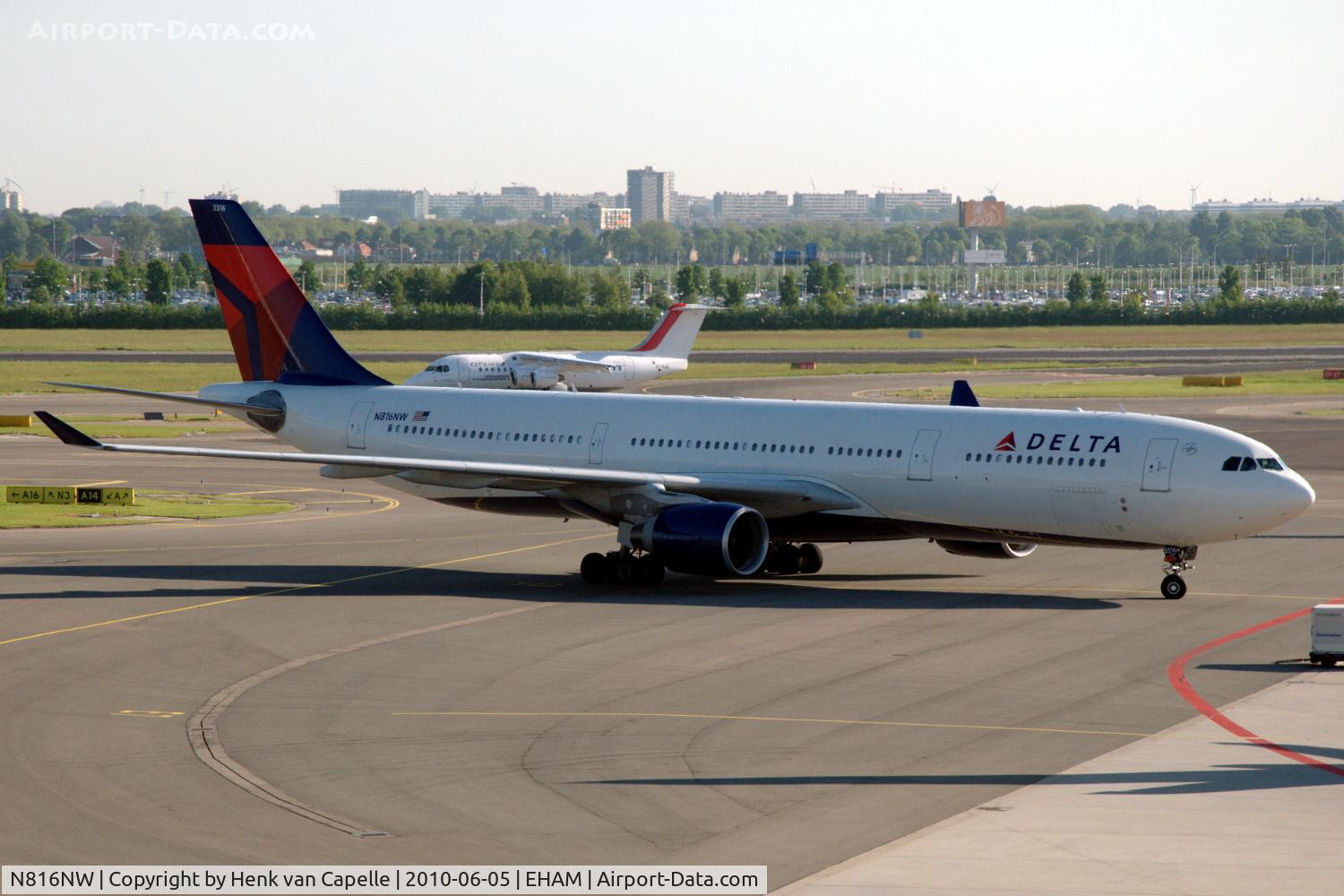 N816NW, 2007 Airbus A330-323X C/N 0827, Recently changed its livery from Northwest Airlines to Delta Air Lines.