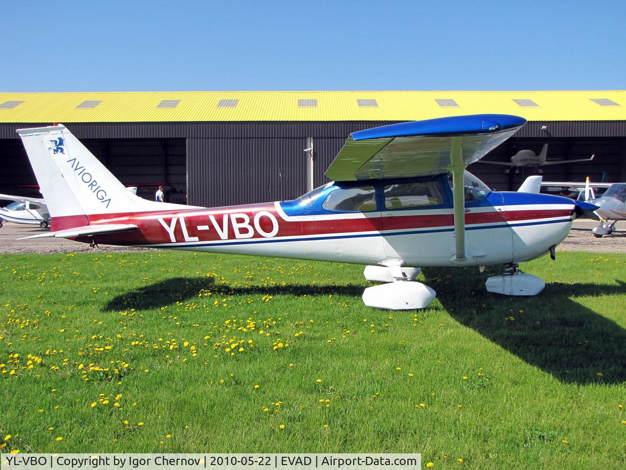 YL-VBO, 1970 Reims F172K Skyhawk C/N F17200755, At Adazhi airfield EVAD, 2010.