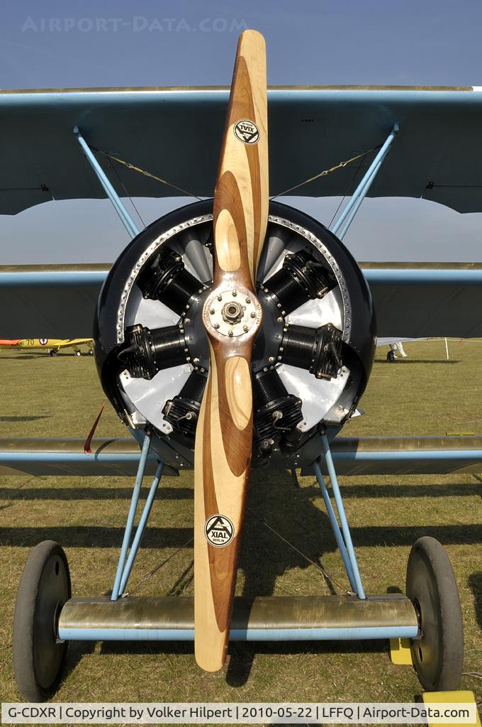 G-CDXR, 2006 Fokker Dr.1 Triplane Replica C/N PFA 238-14043, at La Ferté-Alais