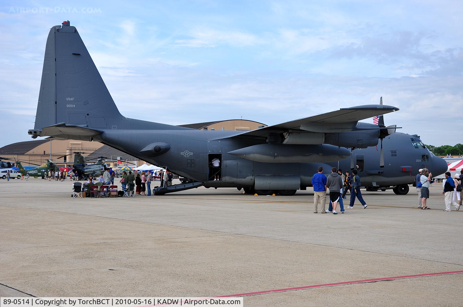 89-0514, 1989 Lockheed AC-130U Spooky II C/N 382-5233, Spooky of the 4th SOS on display at Andrews AFB Open House '10.