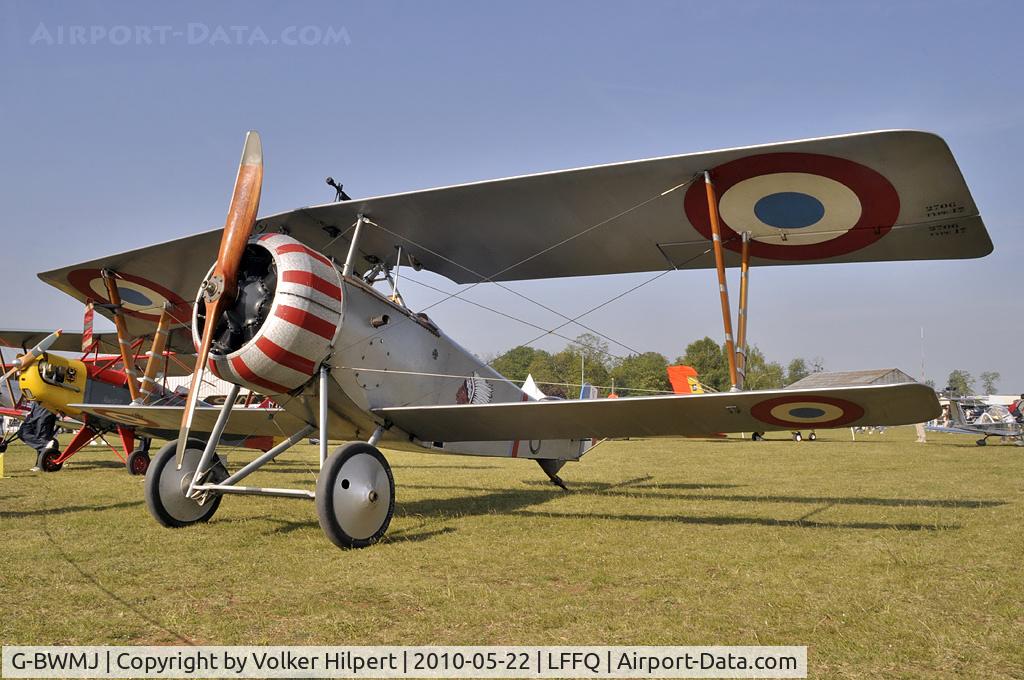 G-BWMJ, 1981 Nieuport 17 Scout Replica C/N PFA 121-12351, at lffq