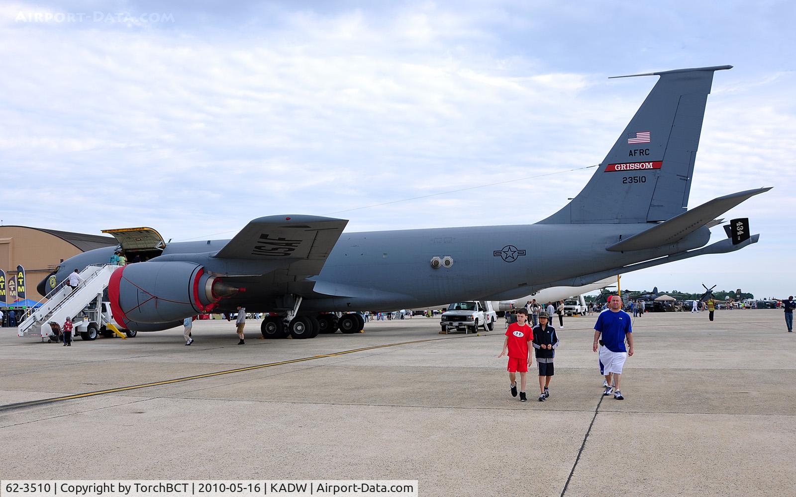 62-3510, 1962 Boeing KC-135R Stratotanker C/N 18493, 74th ARS Stratotankr of Grissom AFB on display at Andrews AFB Open House '10.