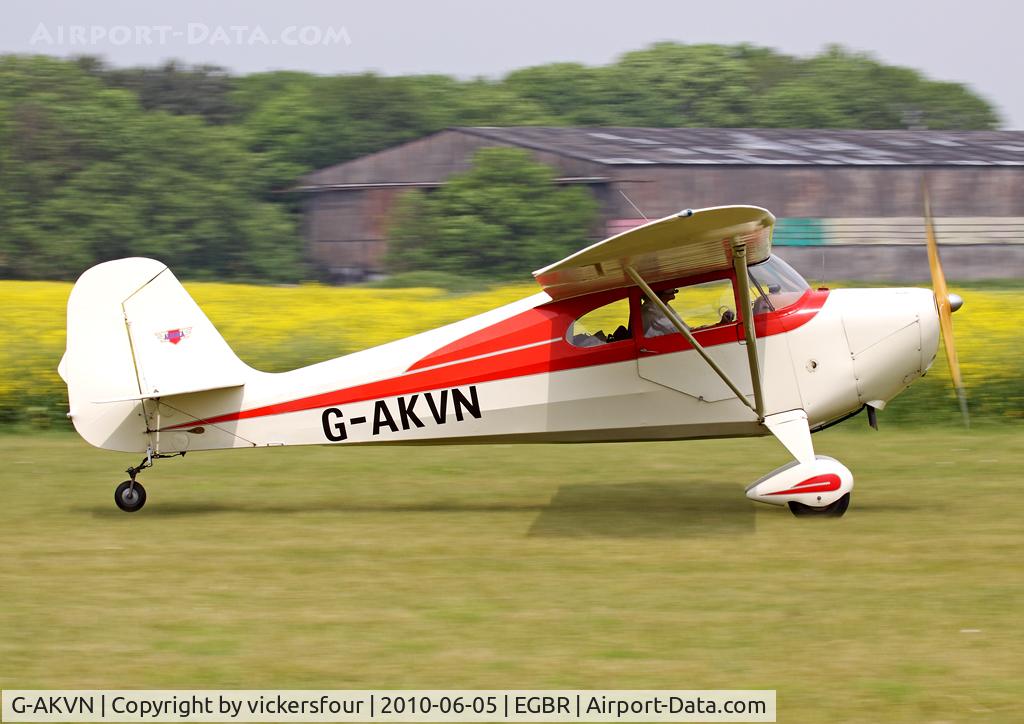 G-AKVN, 1946 Aeronca 11AC Chief Chief C/N 11AC-469, Privately operated. Breighton.