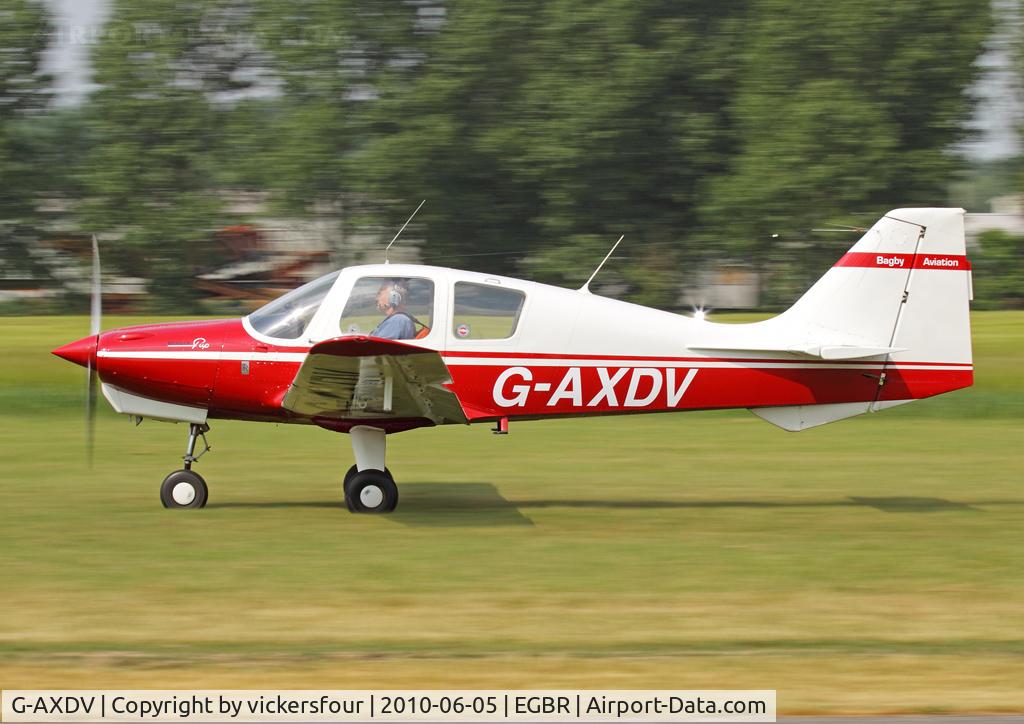 G-AXDV, 1969 Beagle B-121 Pup Series 1 (Pup 100) C/N B121-049, Privately operated. Breighton.
