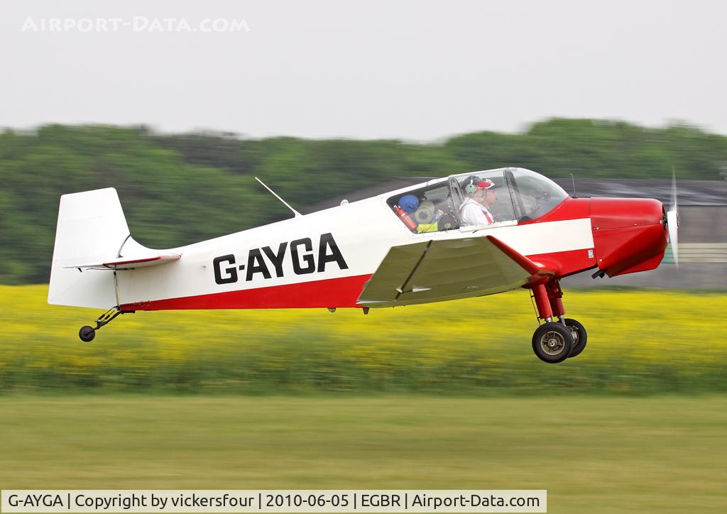 G-AYGA, 1956 SAN Jodel D-117 C/N 436, Privately operated. Breighton.