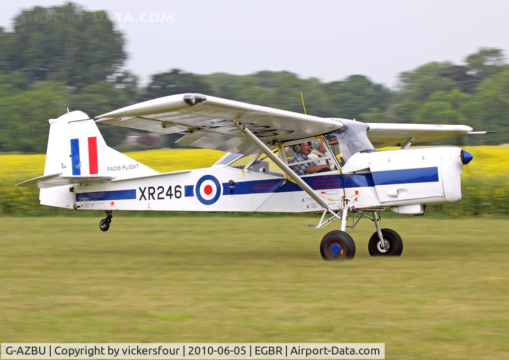 G-AZBU, 1961 Auster AOP.9 C/N AUS/183, Privately operated. Still wears its former military markings and serial 'XR246'. Breighton.