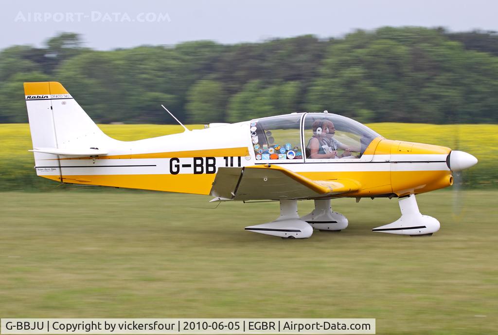 G-BBJU, 1973 Robin DR-400-140 Major C/N 874, Privately operated Robin DR400-140 (c/n 874). Breighton.