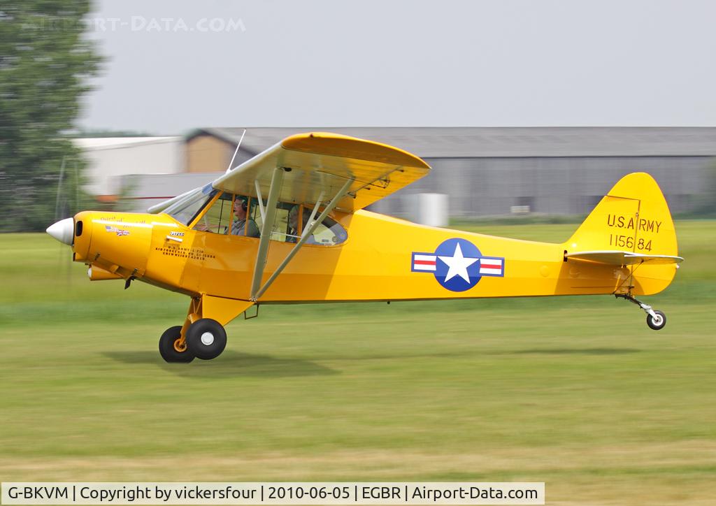 G-BKVM, 1951 Piper L-21A Super Cub (PA-18-125) C/N 18-849, Privately operated. Breighton.