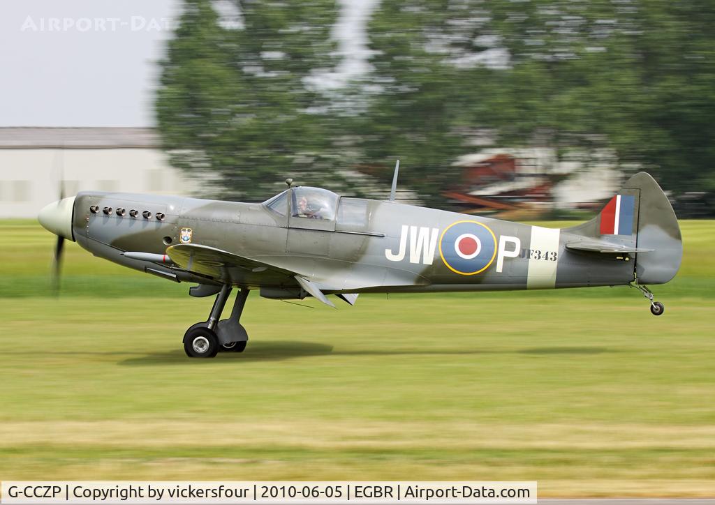 G-CCZP, 2005 Supermarine Aircraft Spitfire Mk.26 C/N PFA 324-14062, Privately operated. Breighton.
