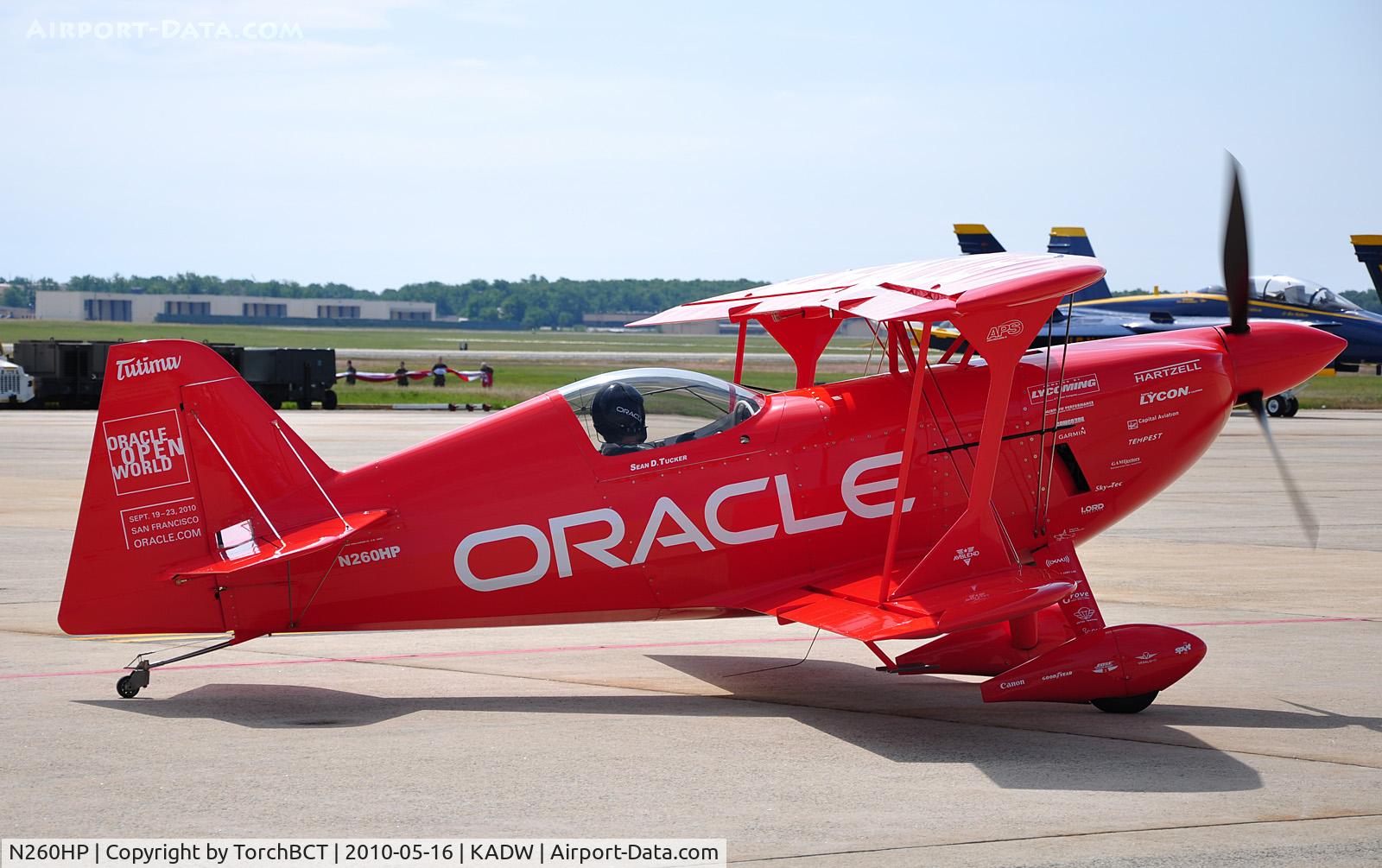 N260HP, 2010 Aviat Pitts S-1S C/N 0001, Sean D. Tucker's new Challenger III at Andrews AFB Open House '10.