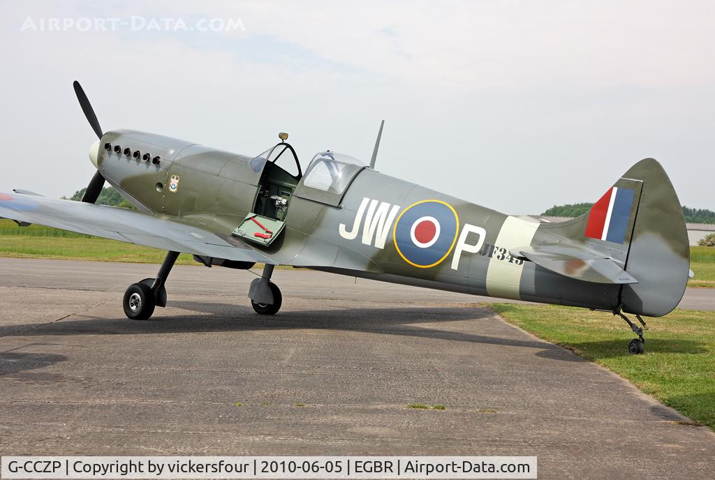 G-CCZP, 2005 Supermarine Aircraft Spitfire Mk.26 C/N PFA 324-14062, Privately operated. Breighton.