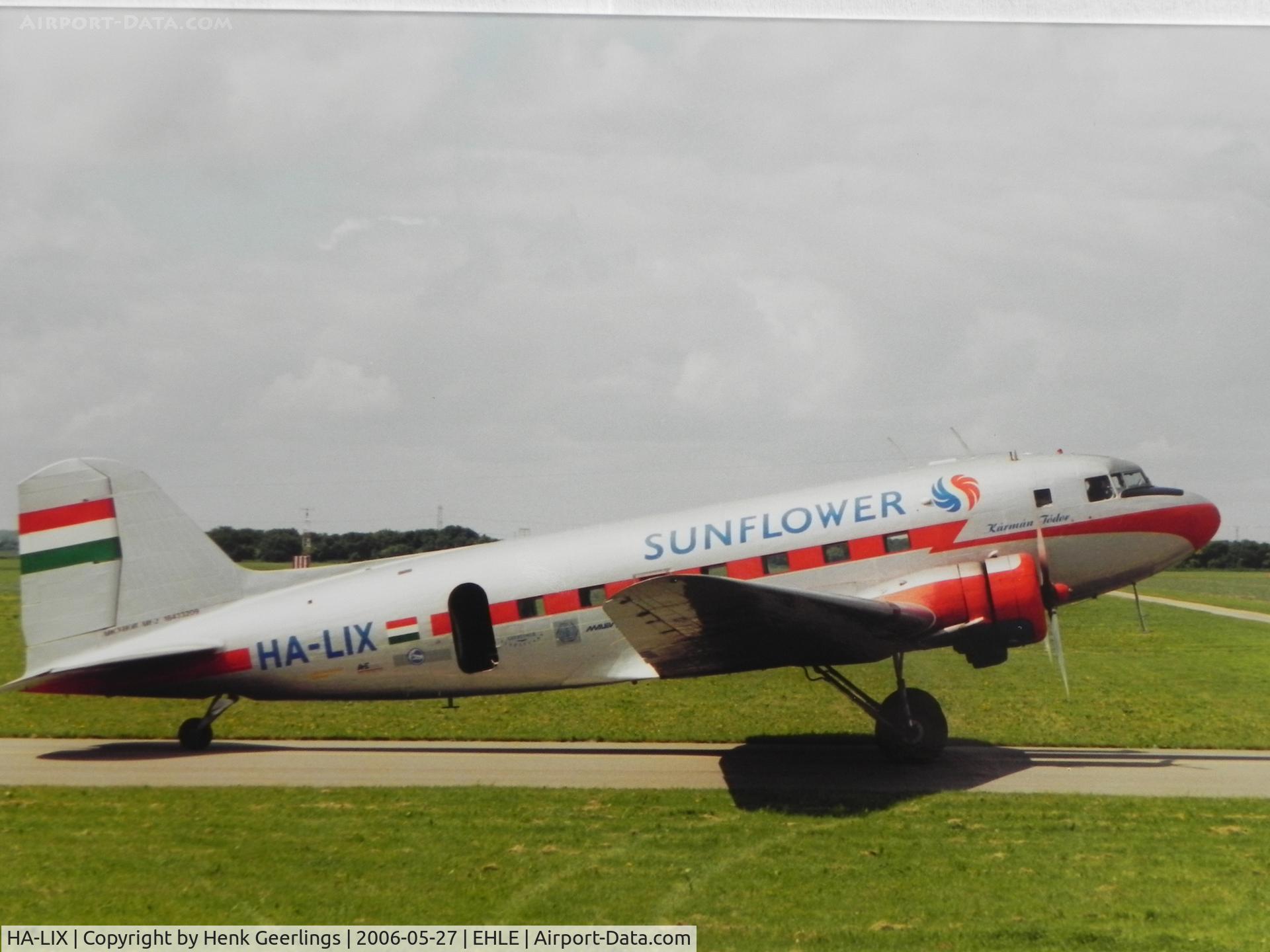 HA-LIX, 1949 Lisunov Li-2T Cab C/N 18433209, Fly-In at Aviodrome Air Museum at Lelystad Airport

Scan from photo taken in May 2006