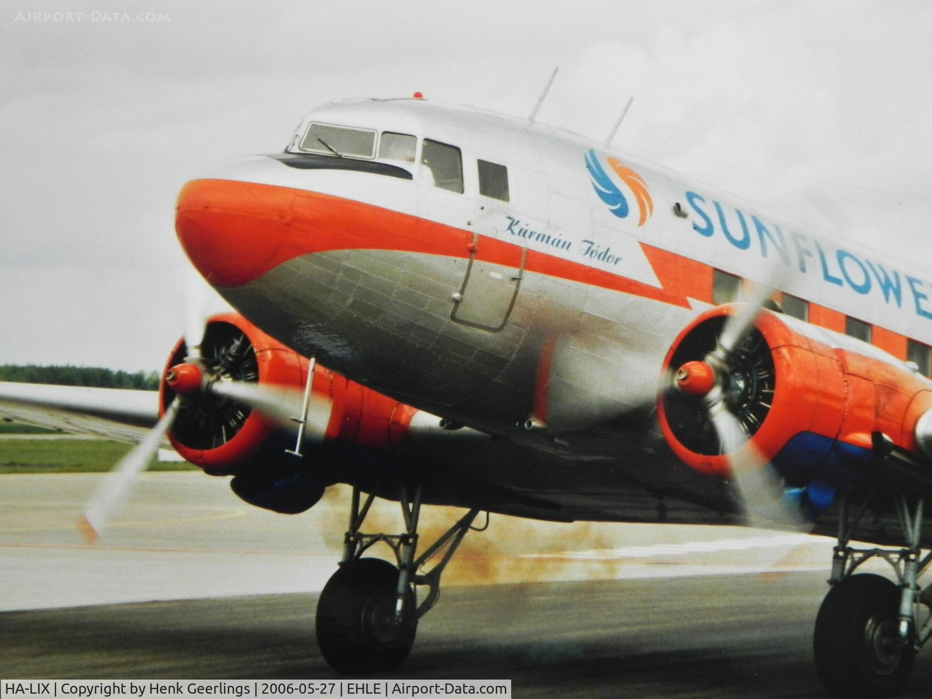 HA-LIX, 1949 Lisunov Li-2T Cab C/N 18433209, Fly-In at Aviodrome Air Museum at Lelystad Airport

Scan from photo taken in May 2006