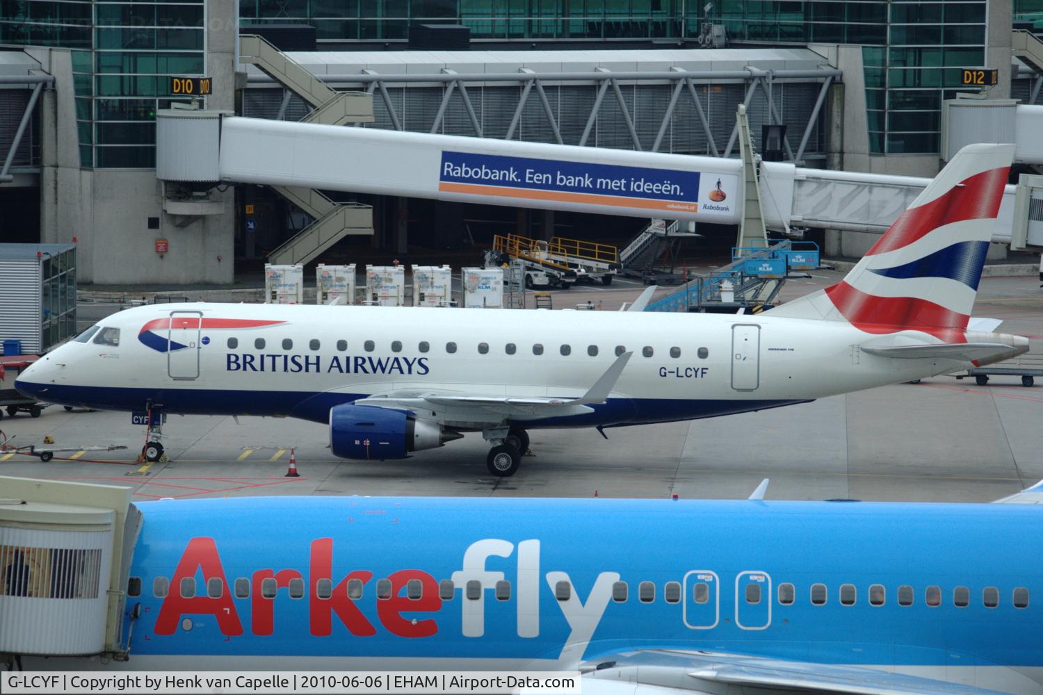 G-LCYF, 2009 Embraer 170STD (ERJ-170-100STD) C/N 17000298, Embraer 170 at Schiphol airport.