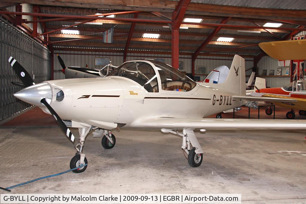 G-BYLL, 1988 Sequoia F8L Falco C/N PFA 100-10843, Falco F.8L at Breighton Airfield in 2009.