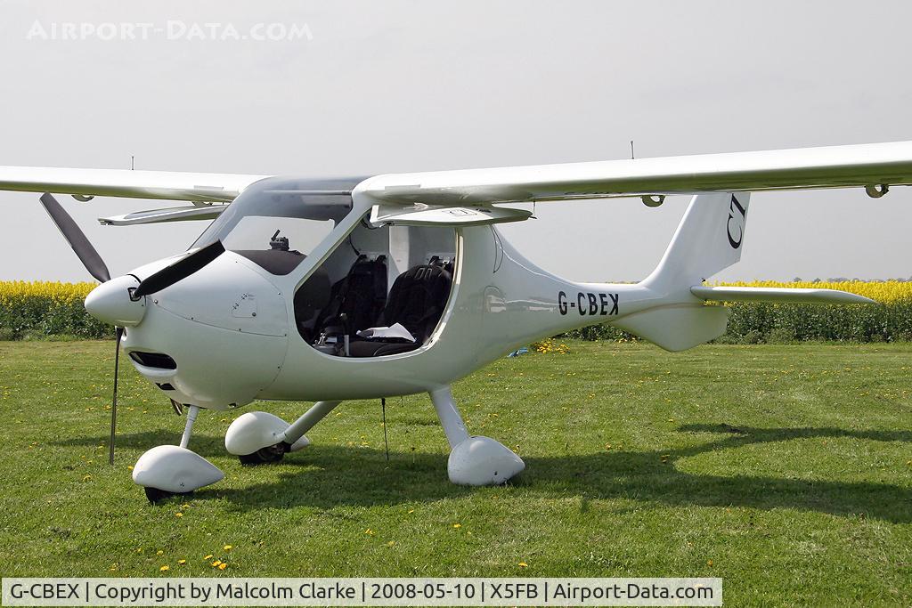 G-CBEX, 2001 Flight Design CT2K C/N 01.08.01.23, Flight Design CT2K at Fishburn Airfield in 2008.