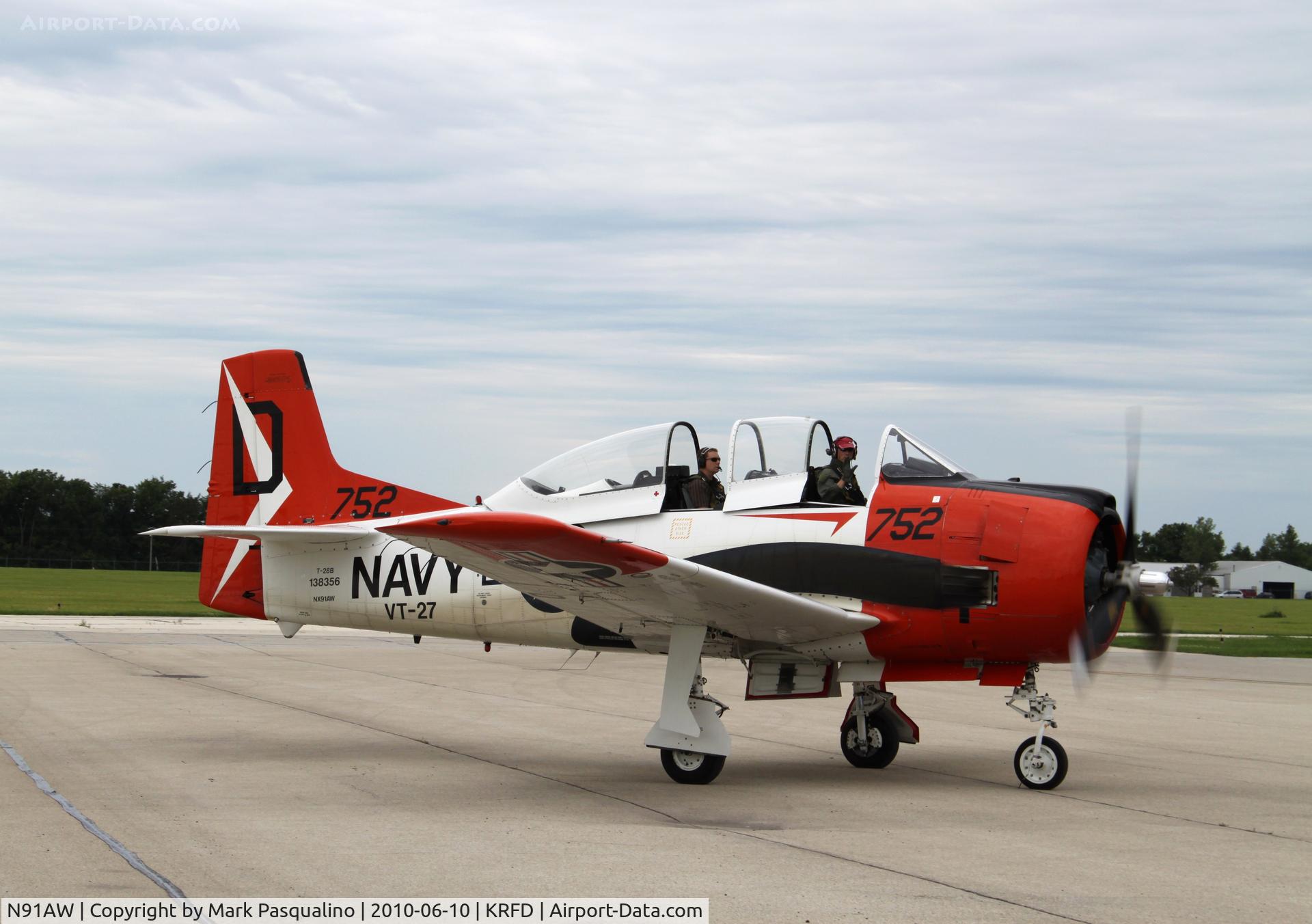 N91AW, North American T-28B Trojan C/N 200-427 (138356), North American T-28B