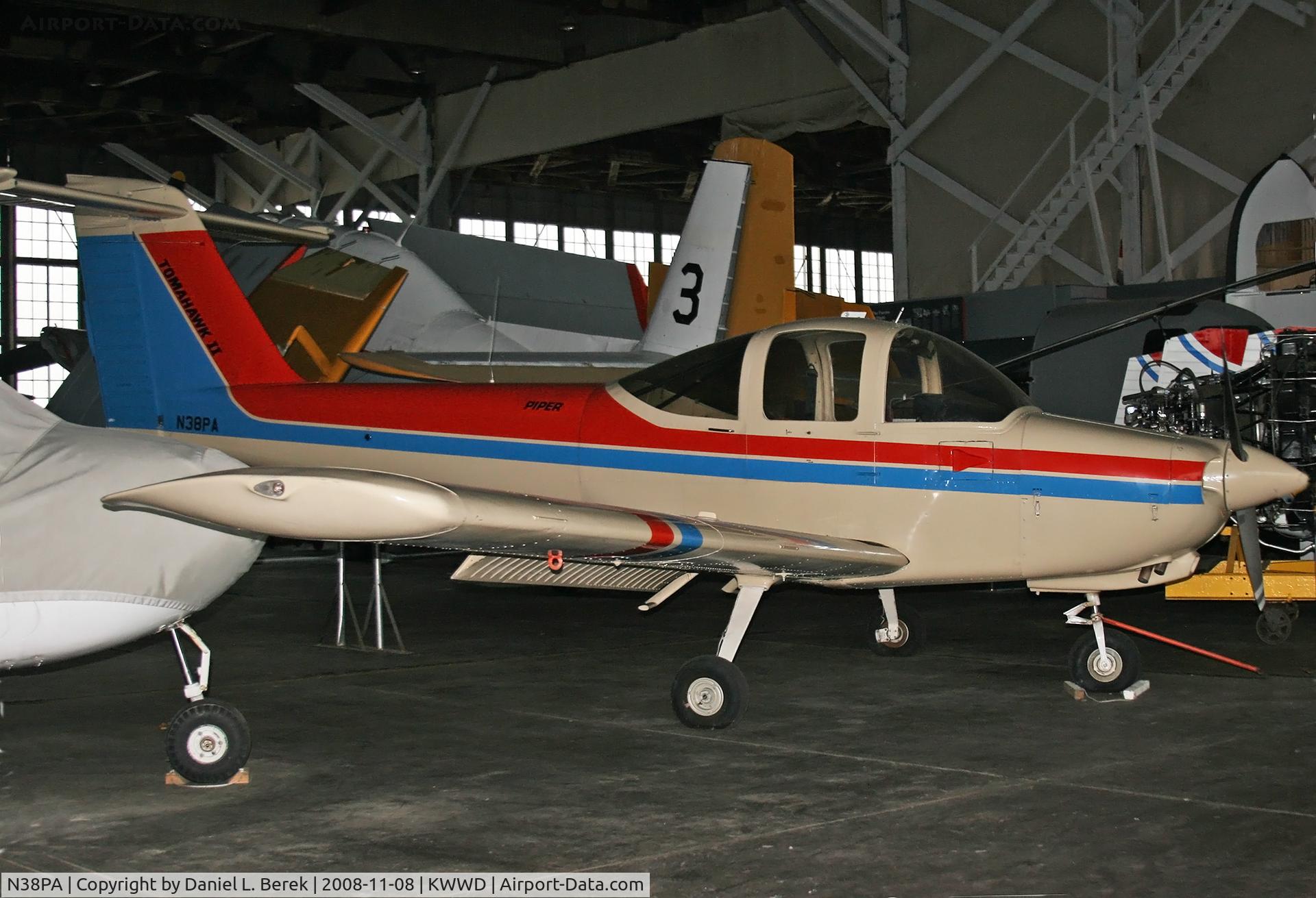 N38PA, Piper PA-38-112 Tomahawk C/N 3878A0001, This nice little aircraft is currently on display at the Naval Air Station Wildwood Foundation museum.