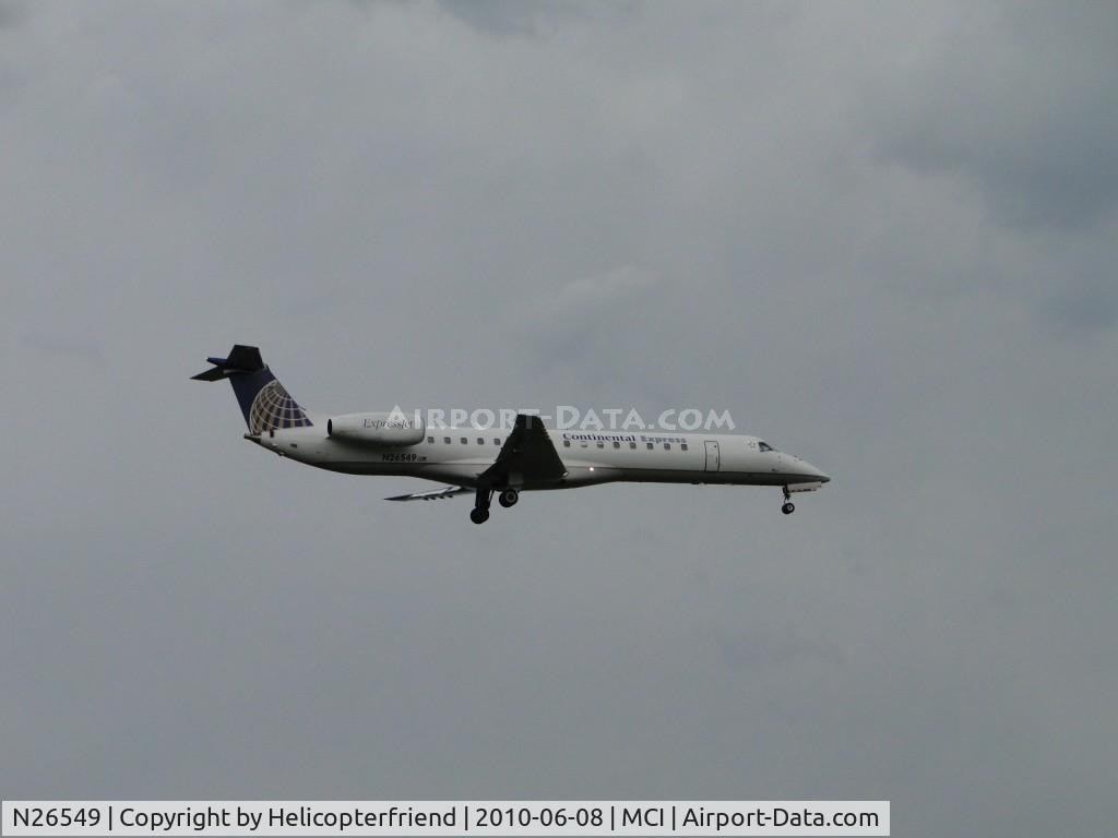 N26549, 2002 Embraer ERJ-145LR (EMB-145LR) C/N 145571, On final to 19R