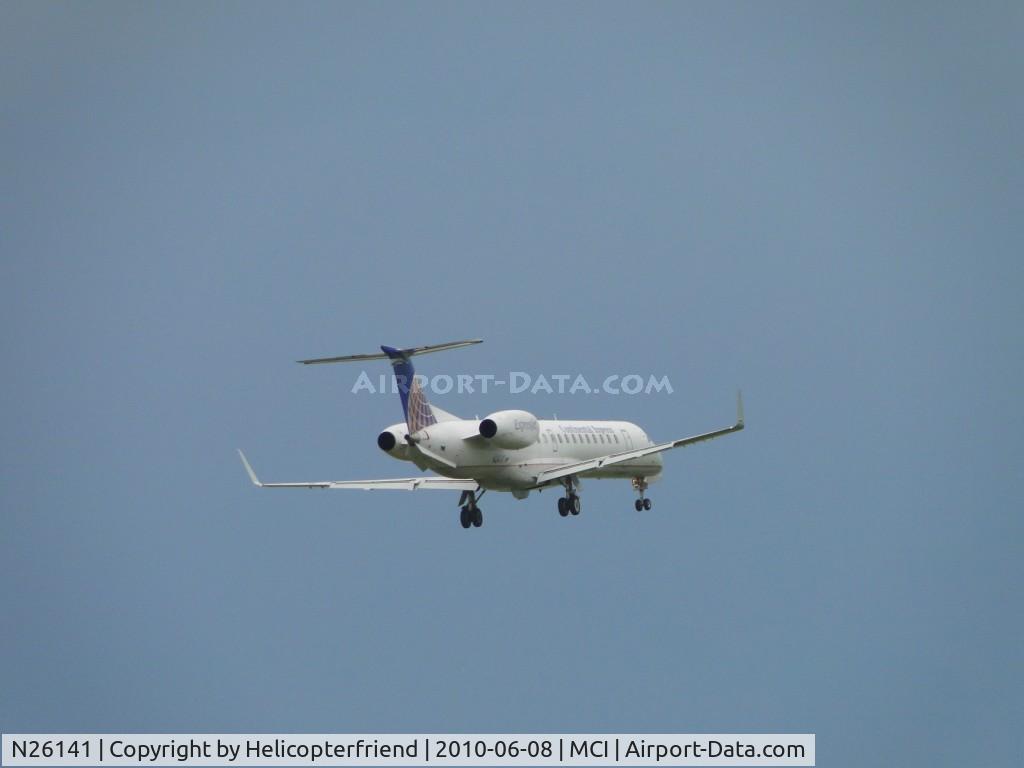 N26141, 2003 Embraer ERJ-145XR (EMB-145XR) C/N 145733, On final to 19R