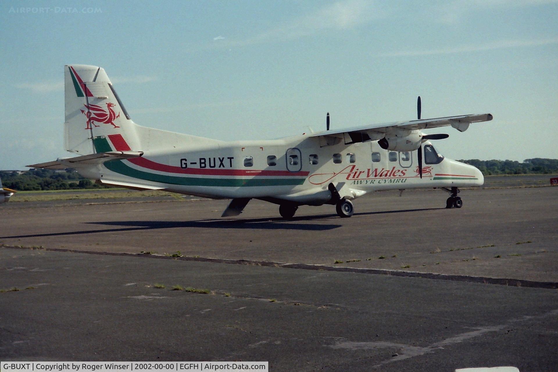 G-BUXT, 1986 Dornier 228-202K C/N 8065, Air Wales Dornier 228 based at Swansea Airport. Summer 2002