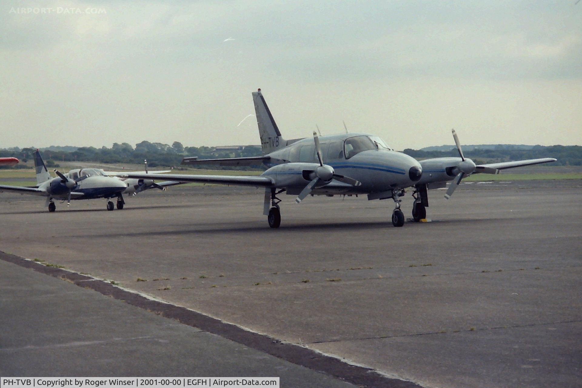 PH-TVB, Piper PA-31 C/N 31-408, Visiting Swansea Airport. Summer 2001