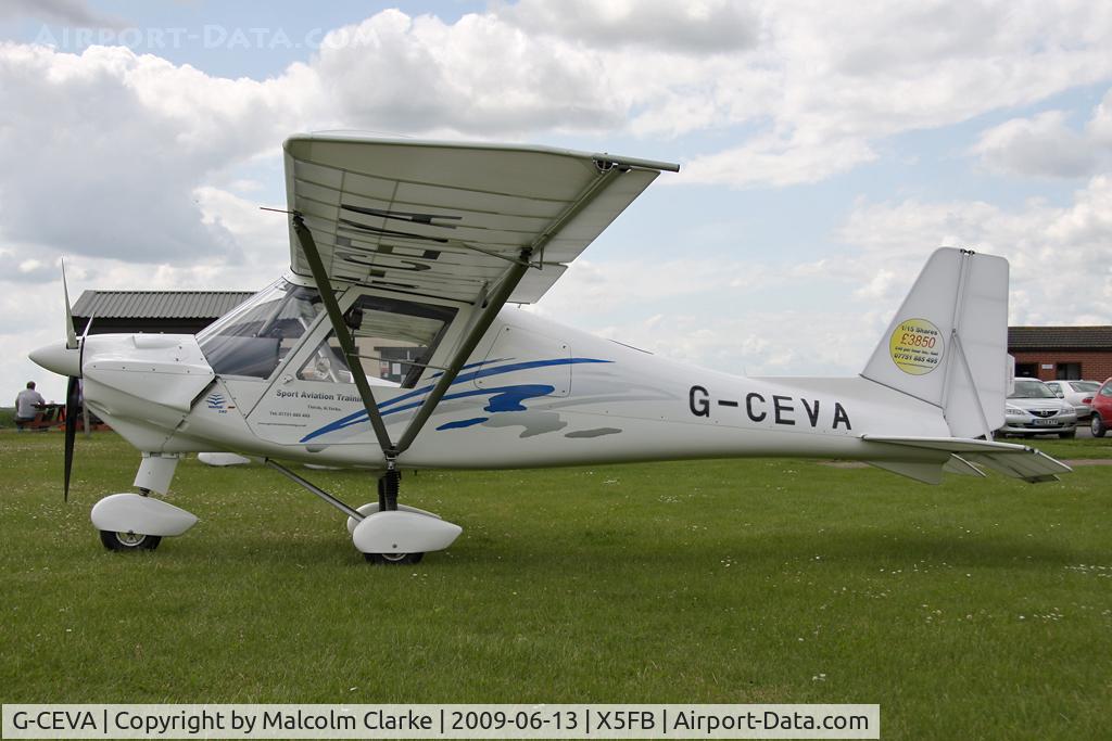 G-CEVA, 2007 Comco Ikarus C42 FB80 C/N 0709-6915, Ikarus C42 FB80 at Fishburn Airfield, UK in 2009.