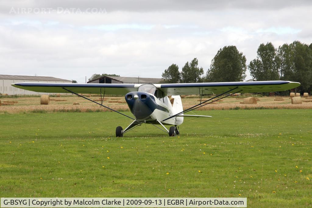 G-BSYG, 1947 Piper PA-12 Super Cruiser C/N 12-2106, Piper PA-12 Super Cruiser at Breighton Airfield in 2009.