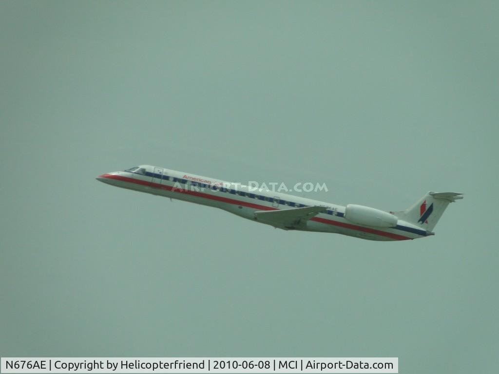 N676AE, 2004 Embraer ERJ-145LR (EMB-145LR) C/N 14500807, Southbound from 19R