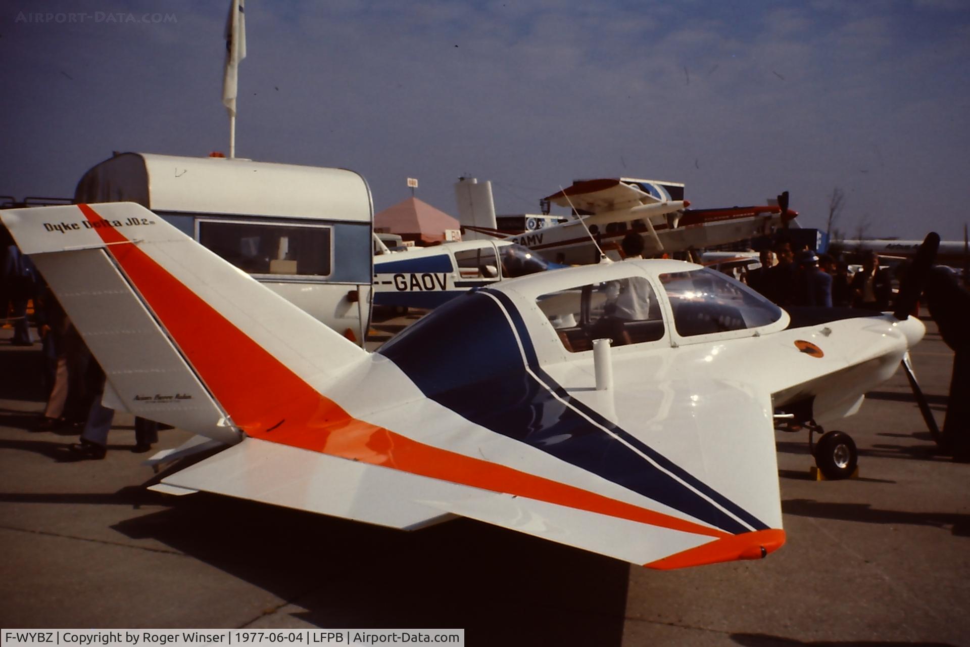 F-WYBZ, Robin Dyke Delta JD2 C/N 001, At the Paris Air Show. Le Bourget 1977