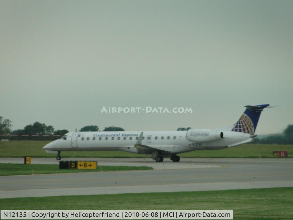 N12135, 2003 Embraer ERJ-145XR (EMB-145XR) C/N 145718, Taxiing onto runway 9