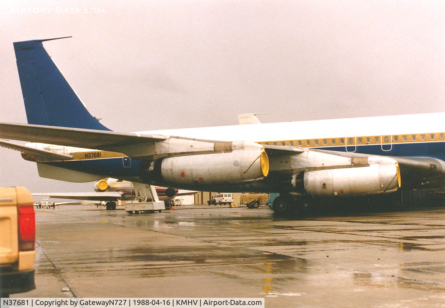 N37681, 1960 Boeing 707-321 C/N 17608, Rainy day at Mojave.