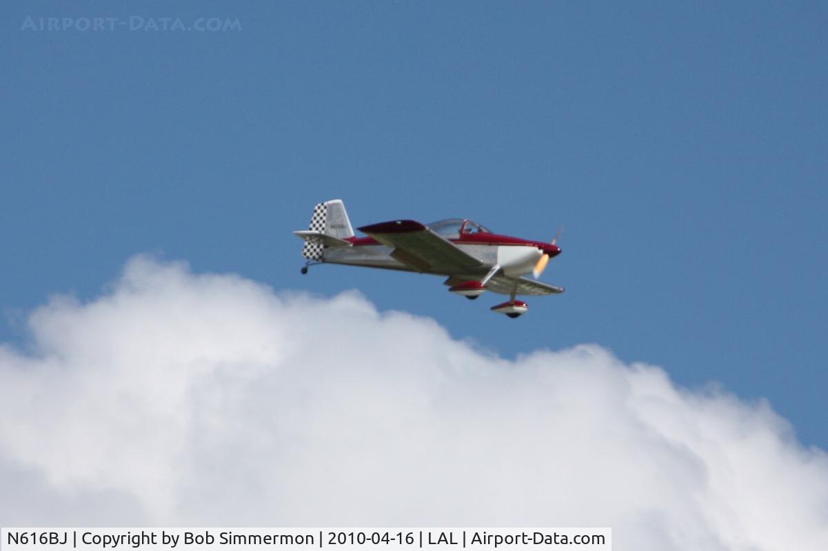 N616BJ, 2005 Vans RV-6 C/N 22494, Arriving at Lakeland, Florida during Sun N Fun 2010.
