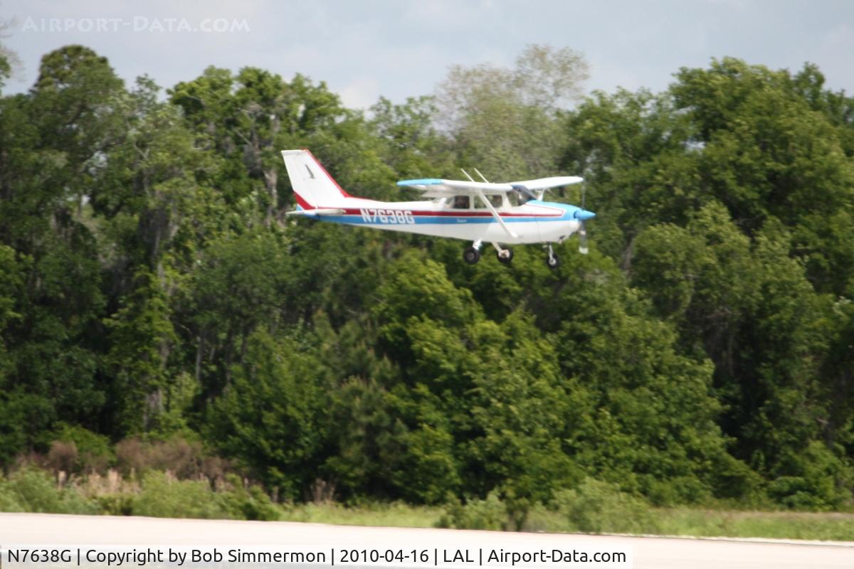 N7638G, 1970 Cessna 172L C/N 17259338, Arriving at Lakeland, Florida during Sun N Fun 2010.