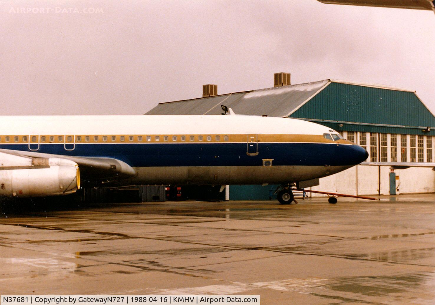 N37681, 1960 Boeing 707-321 C/N 17608, Awaiting new engines and N Number. Deliver to Pan Am as Clipper Bald Eagle in 1960. Still has JT4A engines in this shot.