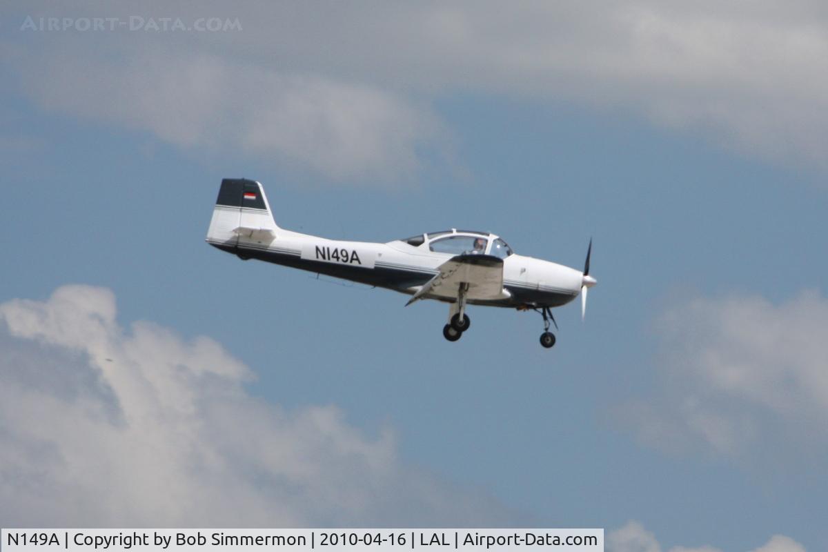 N149A, 1960 Focke-Wulf FWP-149D C/N 173, Arriving at Lakeland, Florida during Sun N Fun 2010.