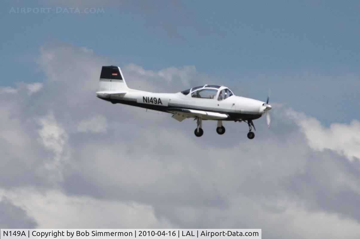 N149A, 1960 Focke-Wulf FWP-149D C/N 173, Arriving at Lakeland, Florida during Sun N Fun 2010.