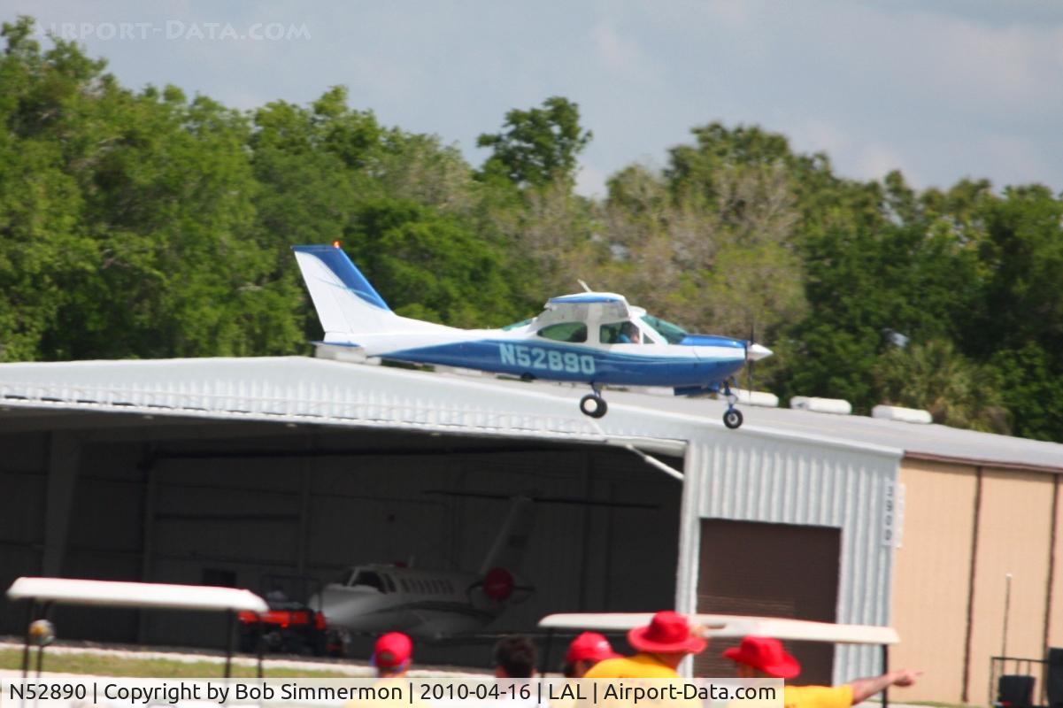 N52890, 1977 Cessna 177RG Cardinal C/N 177RG1301, Arriving at Lakeland, Florida during Sun N Fun 2010.