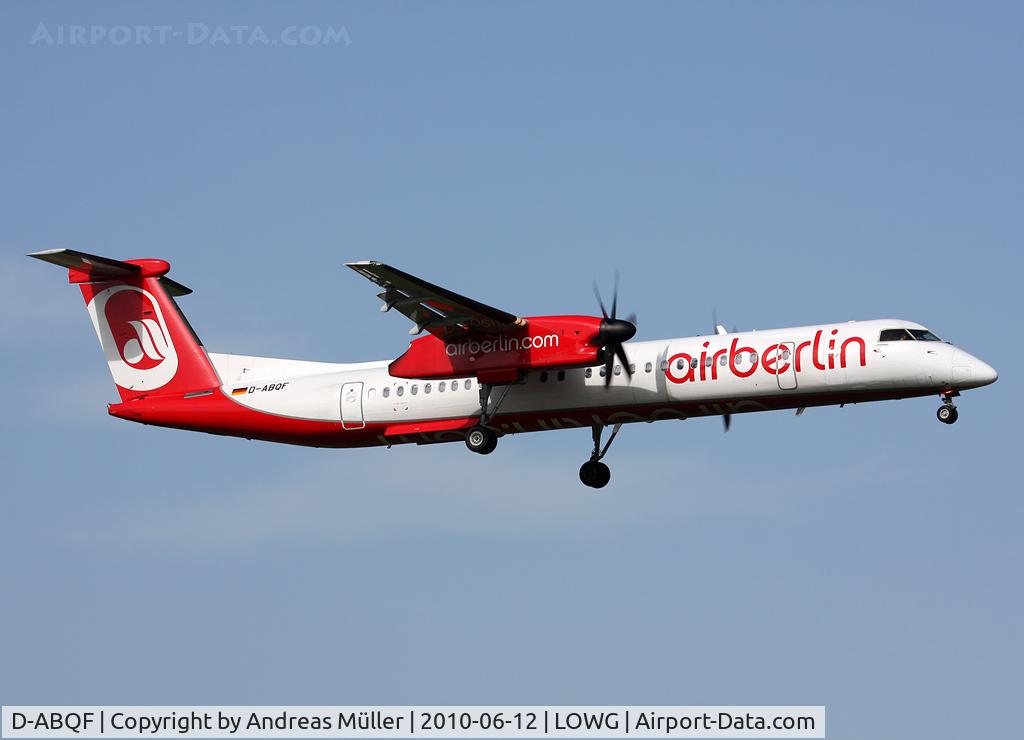 D-ABQF, 2009 De Havilland Canada DHC-8-402Q Dash 8 C/N 4245, Operating for Boeing 737-700.