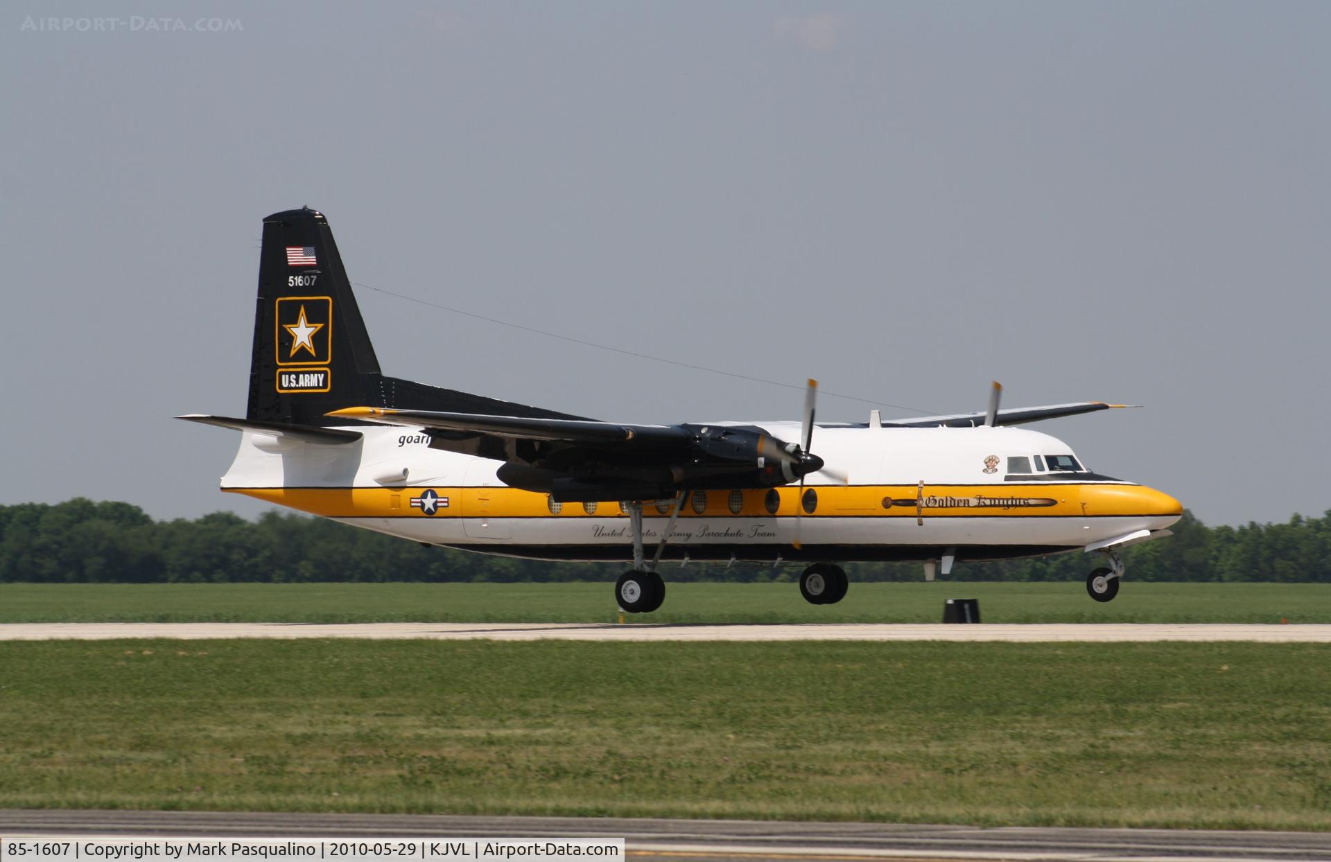 85-1607, 1983 Fokker C-31A (F27-400M) Troopship C/N 10653, Fokker C-31A