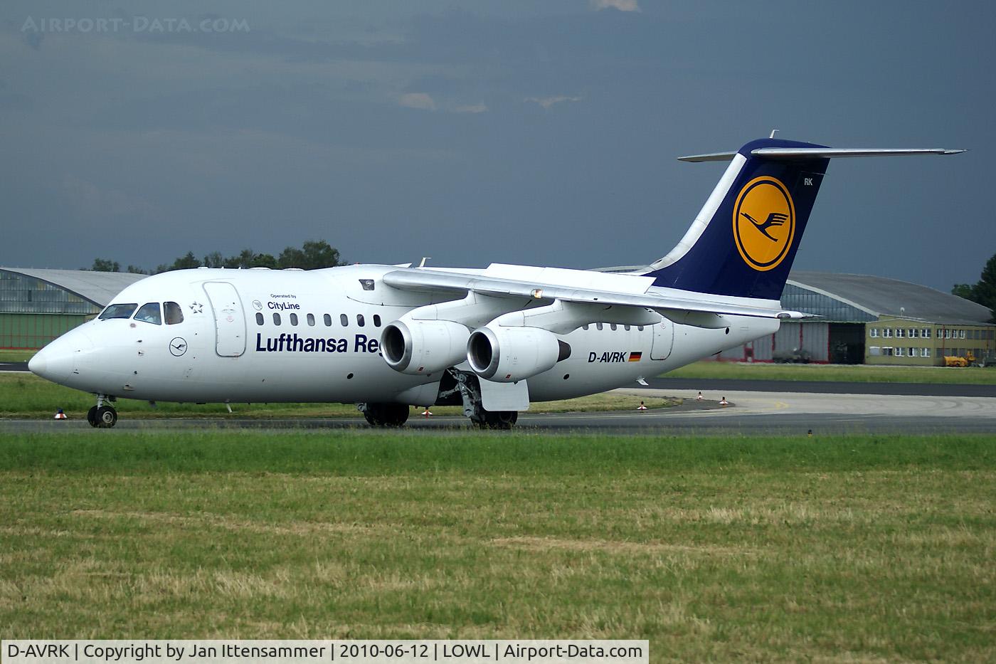 D-AVRK, 1996 British Aerospace Avro 146-RJ85 C/N E.2278, Avro RJ85