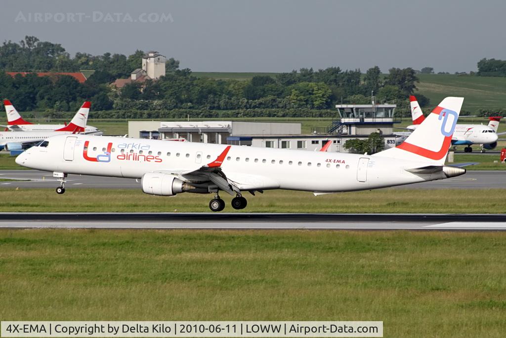 4X-EMA, 2008 Embraer 195LR (ERJ-190-200LR) C/N 19000172, Arkia