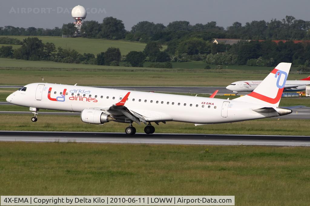 4X-EMA, 2008 Embraer 195LR (ERJ-190-200LR) C/N 19000172, Arkia