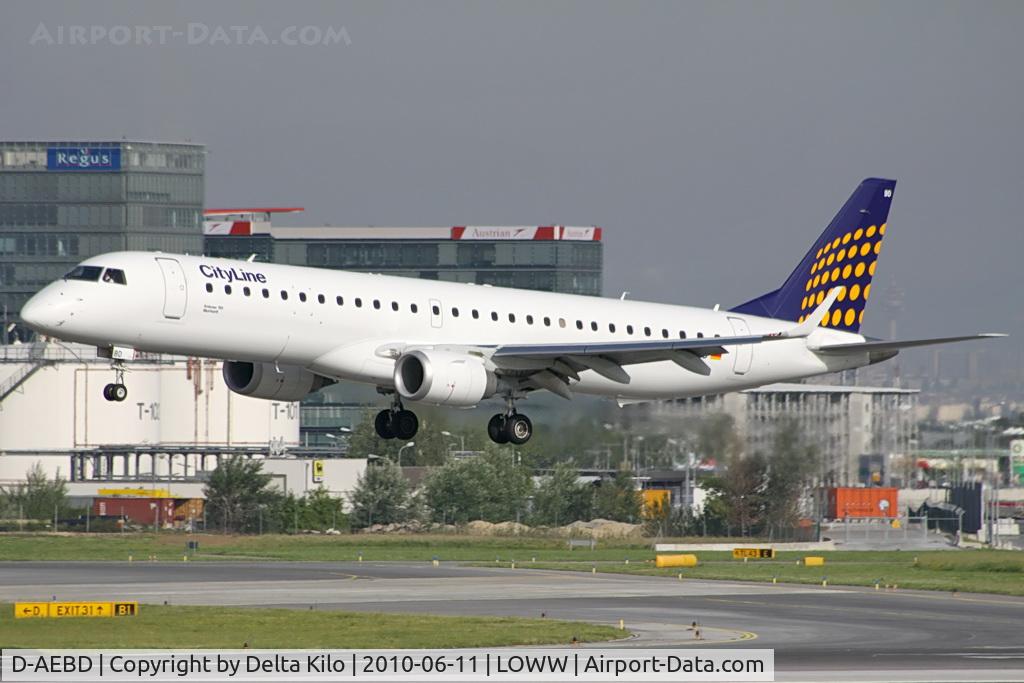 D-AEBD, 2009 Embraer 195LR (ERJ-190-200LR) C/N 19000324, Lufthansa Cityline