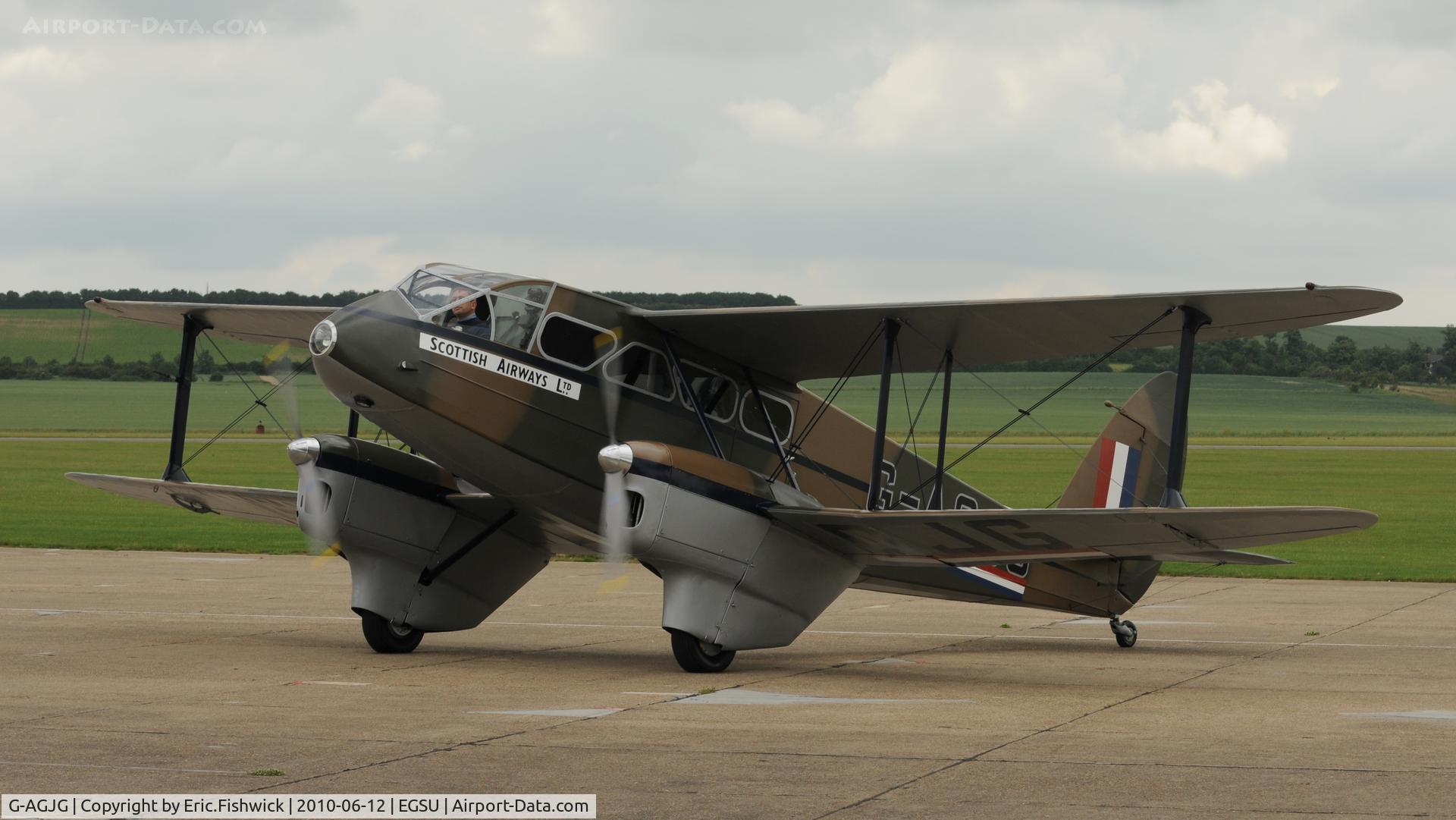 G-AGJG, 1941 De Havilland DH-89A Dominie/Dragon Rapide C/N 6517, 3. G-AGJG at The Duxford Trophy Aerobatic Contest, June 2010