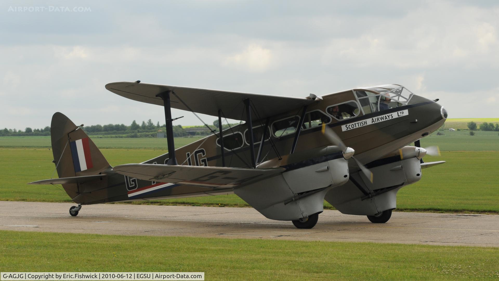 G-AGJG, 1941 De Havilland DH-89A Dominie/Dragon Rapide C/N 6517, 2. G-AGJG at The Duxford Trophy Aerobatic Contest, June 2010