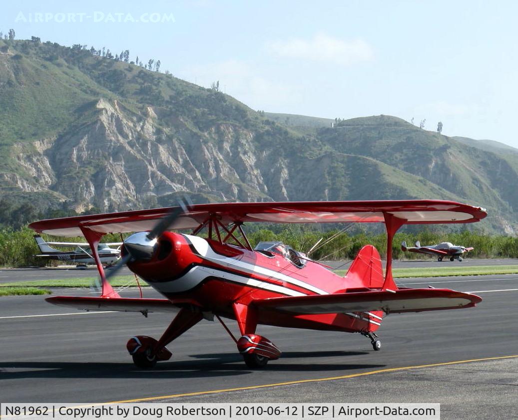 N81962, 1990 Steen Skybolt C/N 1 (N81962), 1990 Shull STEEN SKYBOLT, Lycoming O&VO-360 180 Hp, taxi