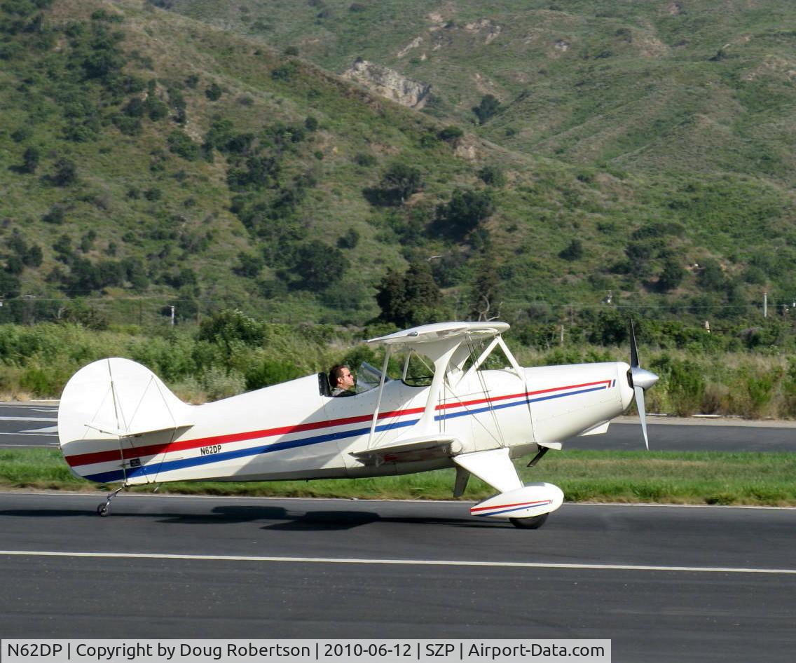 N62DP, 1988 Steen Skybolt C/N KEM 1, 1988 Glanville/Glanville STEEN SKYBOLT, Lycoming AEIO-360-B4A 180 Hp, landing roll Rwy 22, arriving from SBP