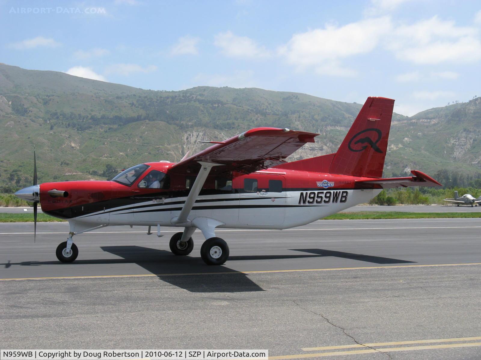 N959WB, 2009 Quest Kodiak 100 C/N 100-0016, 2009 Quest Aircraft KODIAK 100, one P&W(Canada)PT6A-34 750 shp with reversible pitch prop, taxi back