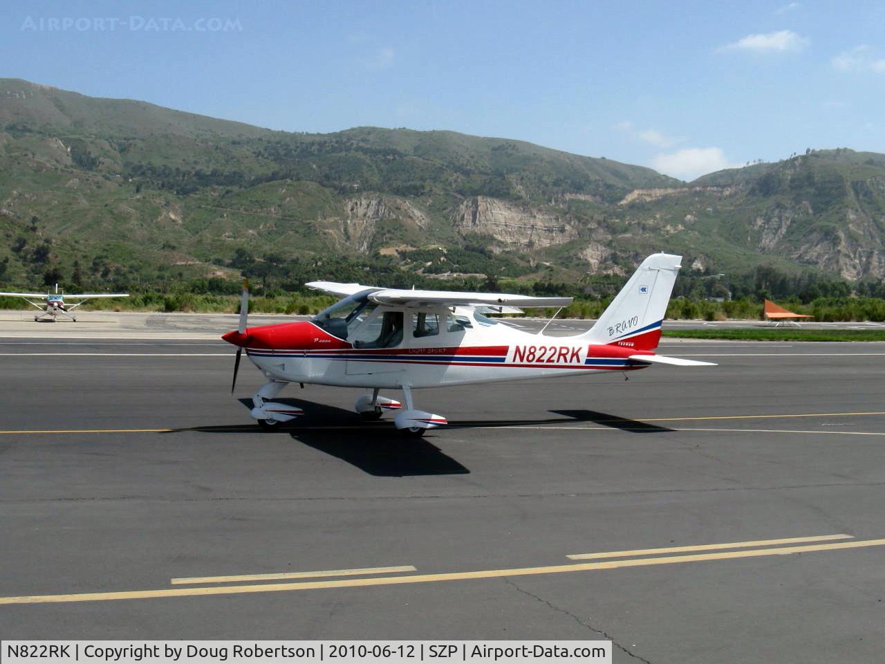 N822RK, 2007 Tecnam P-2004 Bravo C/N 096, 2007 Costruzione Aeronautiche TECNAM P2004 BRAVO, Rotax 912ULS 100 Hp, taxi
